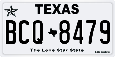 TX license plate BCQ8479