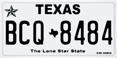 TX license plate BCQ8484