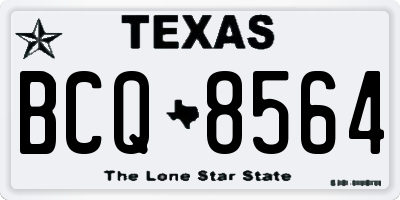 TX license plate BCQ8564