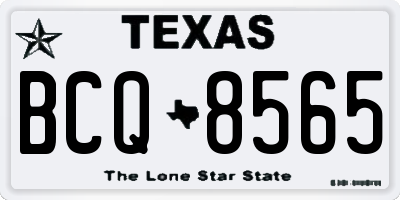 TX license plate BCQ8565