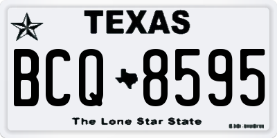 TX license plate BCQ8595