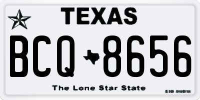 TX license plate BCQ8656