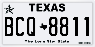TX license plate BCQ8811