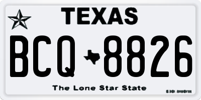TX license plate BCQ8826