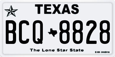 TX license plate BCQ8828