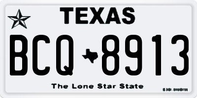 TX license plate BCQ8913