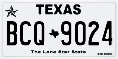 TX license plate BCQ9024
