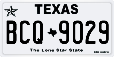 TX license plate BCQ9029