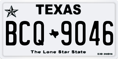 TX license plate BCQ9046