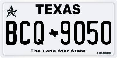 TX license plate BCQ9050