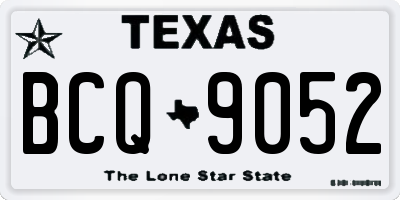 TX license plate BCQ9052