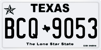 TX license plate BCQ9053