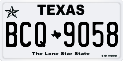 TX license plate BCQ9058