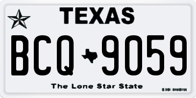 TX license plate BCQ9059