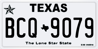 TX license plate BCQ9079