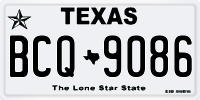 TX license plate BCQ9086