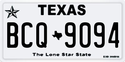 TX license plate BCQ9094
