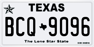TX license plate BCQ9096