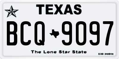 TX license plate BCQ9097