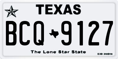 TX license plate BCQ9127