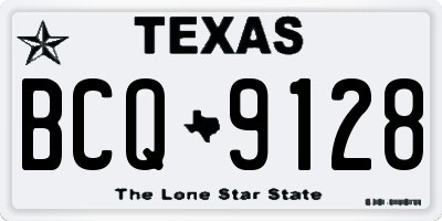 TX license plate BCQ9128