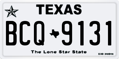 TX license plate BCQ9131