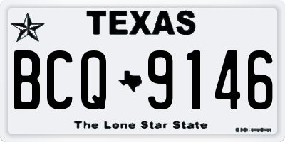 TX license plate BCQ9146