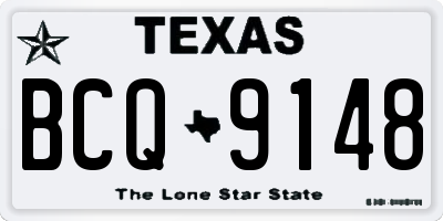 TX license plate BCQ9148