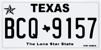 TX license plate BCQ9157