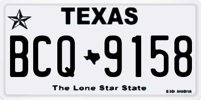 TX license plate BCQ9158