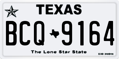 TX license plate BCQ9164