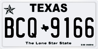 TX license plate BCQ9166