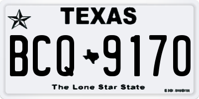 TX license plate BCQ9170