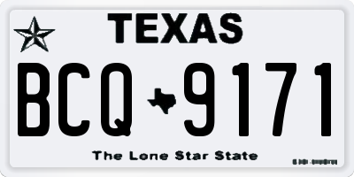 TX license plate BCQ9171