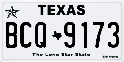 TX license plate BCQ9173
