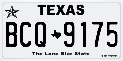 TX license plate BCQ9175