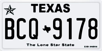 TX license plate BCQ9178