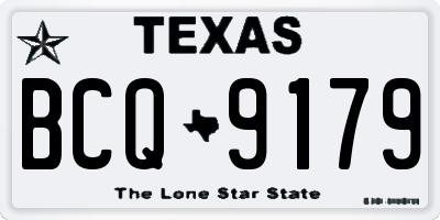 TX license plate BCQ9179