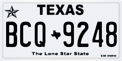 TX license plate BCQ9248