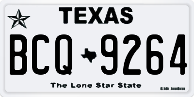 TX license plate BCQ9264
