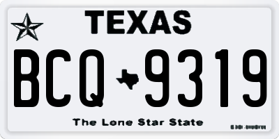 TX license plate BCQ9319
