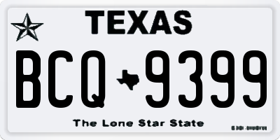 TX license plate BCQ9399