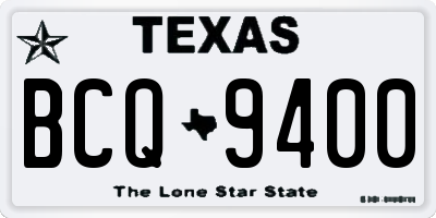 TX license plate BCQ9400