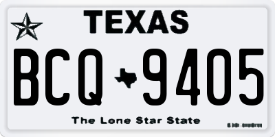 TX license plate BCQ9405
