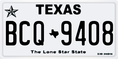TX license plate BCQ9408