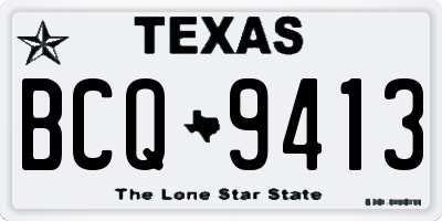 TX license plate BCQ9413