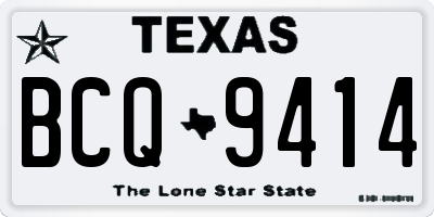 TX license plate BCQ9414