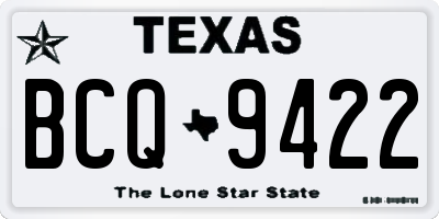 TX license plate BCQ9422