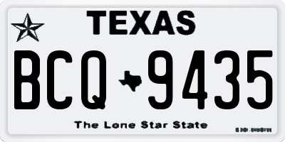 TX license plate BCQ9435