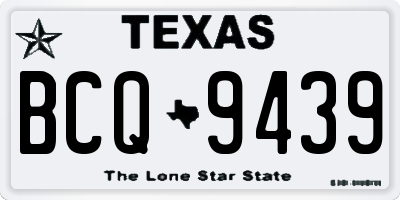 TX license plate BCQ9439